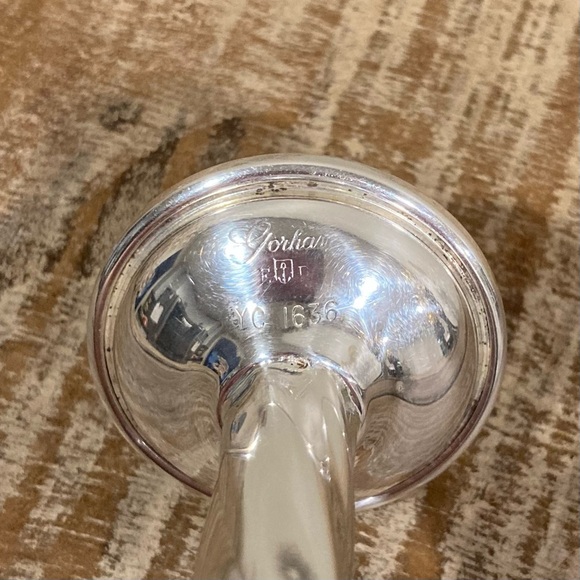 Silverplated Baby Rattle - 1980s Gorham - Baby Photo Prop - Engraved - Picture 11 of 14